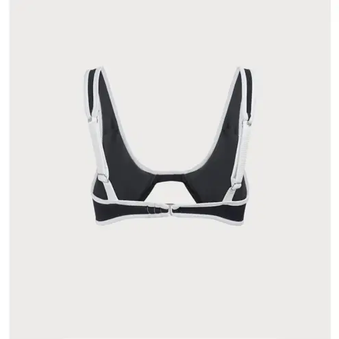 Berlook Contrast Trim Underwire Bikini Top ONLY 69 White Size XL