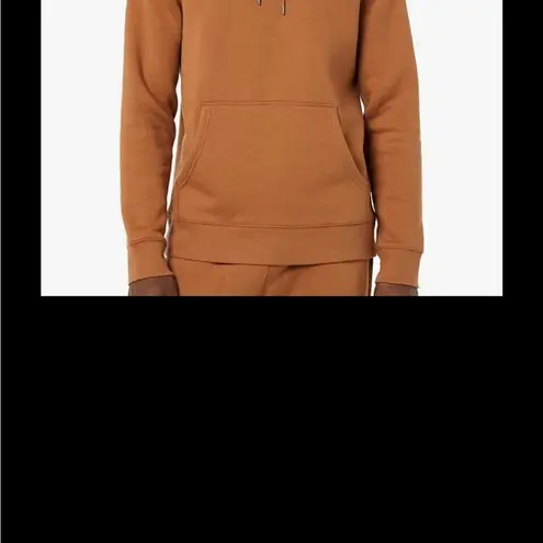 Goodthreads Brown Sweatshirt with Adjustable Hood and Ribbed Cuffs Size L