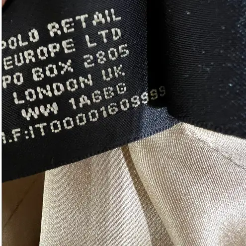 Ralph Lauren Black Label Silk Linen Blend Coat — Size 10 Gold