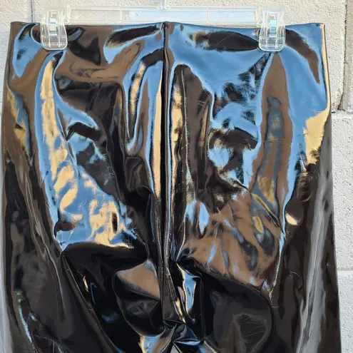 Commando  | Black Faux Patent Leather Perfect Control Catwoman Leggings Size XL