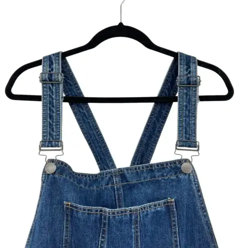 City Chic Short Ripped Overalls Dark Denim Shorterall Plus Size 18