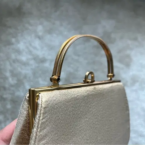 MM Couture Vintage Morris Moskowitz Shimmery Golden Clutch - 1960s