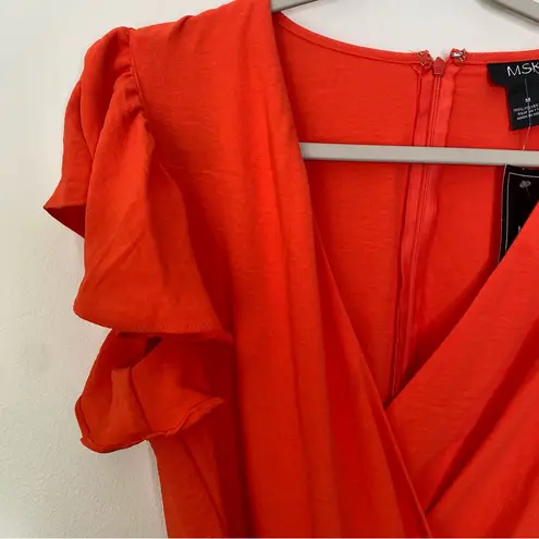 MSK Jumpsuit Orange Crop Wide Leg M Size M