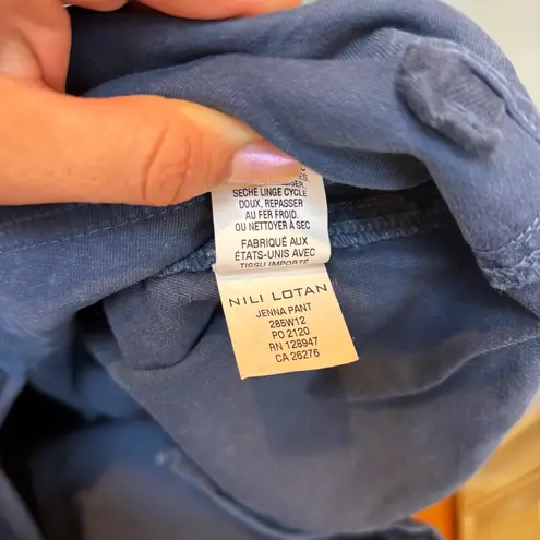 Nili Lotan Jenna Pant Teal Blue 2