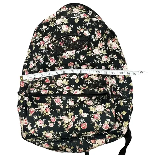 Vans  Off The Wall Backpack Black Floral Rose Patterned School Skate Laptop Bag