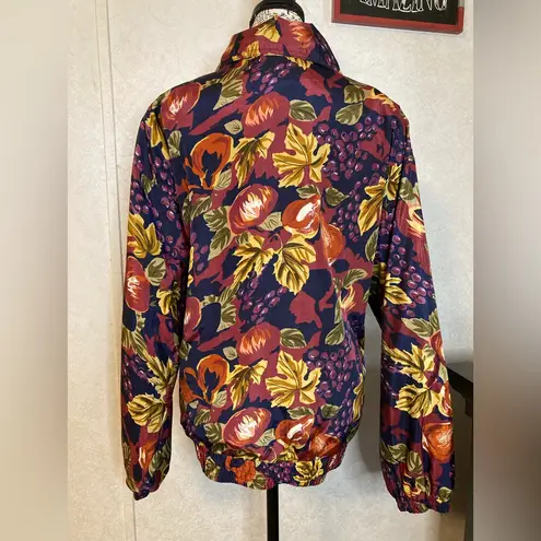 Vintage 80's EVR Crazy Sexy Cool Totally Rad Multi Color Windbreaker Jacket L Purple Size L