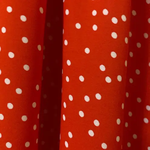 Red Polka Dot Midi Dress Size L