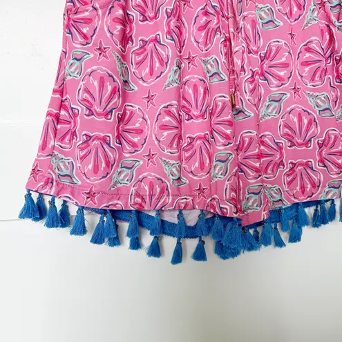 Simply Southern Seashell Print Pull On Shorts