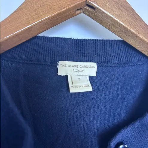J.Crew  Navy Blue Classic Clare Cardigan Sweater