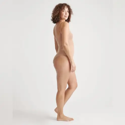 Quince NWT Sweetheart Neck Sculpting Sienna Nude Bodysuit Sz S - sold out online