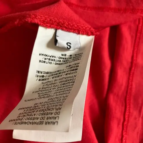 PINKO Italy Daphne Believe In Yourself Tee Hot Pink Embellished Womens Small NEW