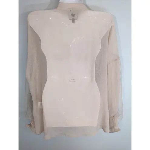 NU Denmark Zip Up Sheer Lightweight Coral Jacket Women L Mermaidcore Victorian Orange Size L