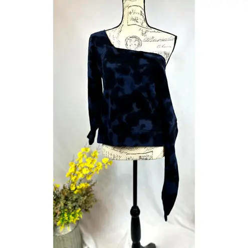 525 America Tie Dye Dip Dye French Terry One Shoulder Top & Joggers Indigo M Blue Size M