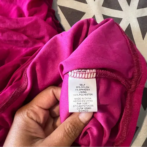 Privy Mesh Ruched Off The Shoulders Sweetheart Mini Dress In Berry Size S