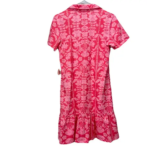 Spartina 449 NWT Joelle Polo Dress McAllister Floral Vine Pink MEDIUM