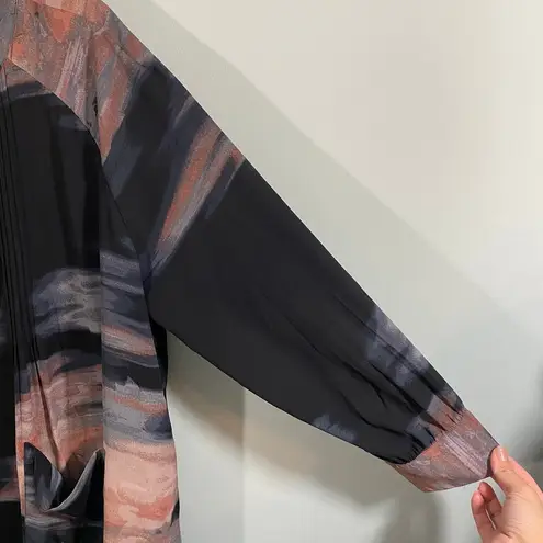 Seven 7 X Melissa McCarthy Marble Print Front Pockets Tunic Blouse Size 1X