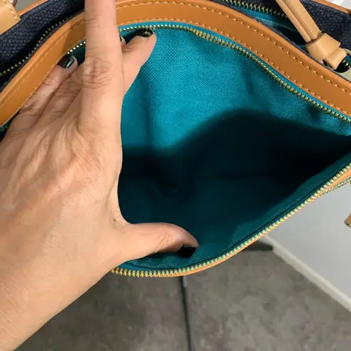 Spartina 449 Mareena hipster crossbody bag blue and gold