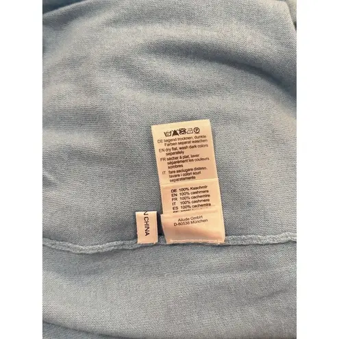 Allude Womens Sweater Blue Crewneck Cashmere Knit 3/4 Sleeve Pullover Jumper XS