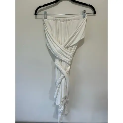Free People Beach Redondo romper size XS white versatile strapless short soft - Image 4