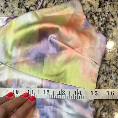 Missguided Misguided Metal Logo Detail Cut Out Cami Top Watercolor Women’s Medium NWT Boho