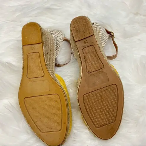 Maypole Golden Espadrille Wedge Reptile Embossed Golden Ochre 39/8