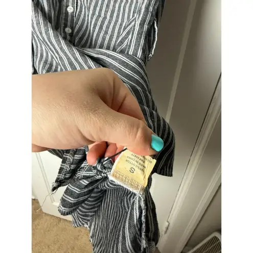 Love Note Love Notes Dress Women's Small Striped Mini Y2K Shirt Office Siren Short Cotton