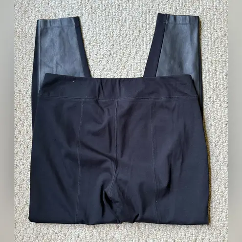 Soma Black Faux Leather Leggings Size Large