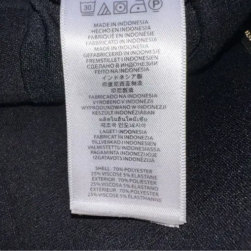 Michael by Michael Kors Black Double Knit Skirt w/Gold Accent Zippers