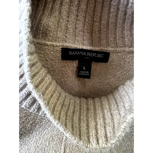 Banana Republic Factory Tan Sweater Dress Large