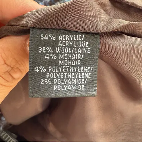 Lafayette 148 New York Tweed Pencil Skirt Blue/Black/White Women's Size 2 Blue