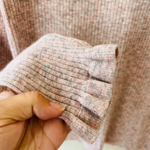 Rebecca Taylor La Vie Sz M Pullover Knit Pink Sweater Stretch Long Sleeves - Image 4