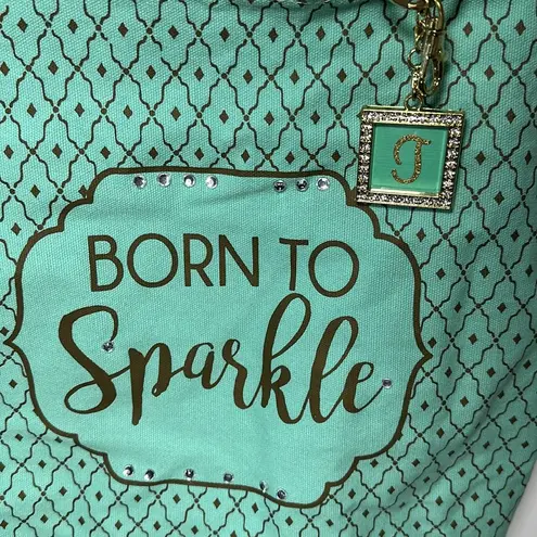 Born to Sparkle Tote Bag Blue