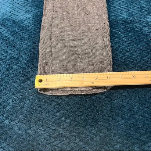 Formidable DAR Handmade Gray Linen Lightweight Mid Rise Slim Leg Pants Size XS
