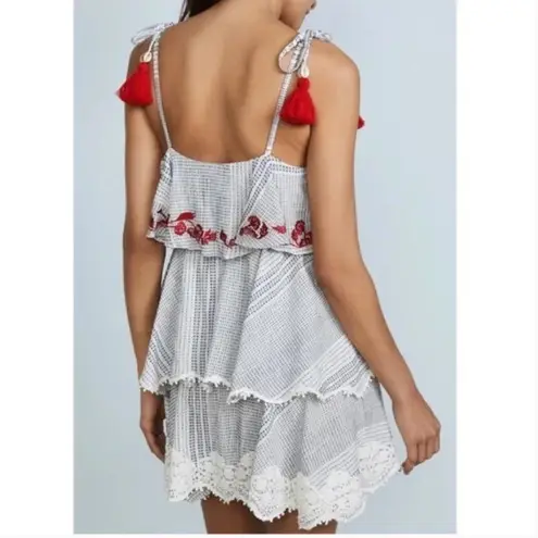 Hemant & Nandita Aesha Mini Tassel Shell Dress White Size L