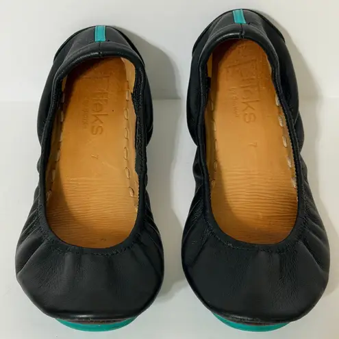 Tieks by Gavrieli Foldable Ballet Flats Matte Black Italian Leather Size 7