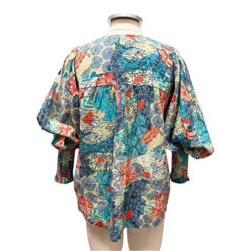 Chufy Jaro Pintuck Top Juro Blue Size Small