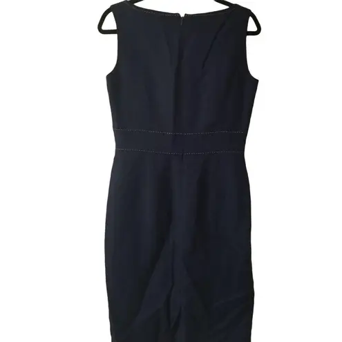 Alex Marie Navy 6 Sleeveless Lined Sheath Dress