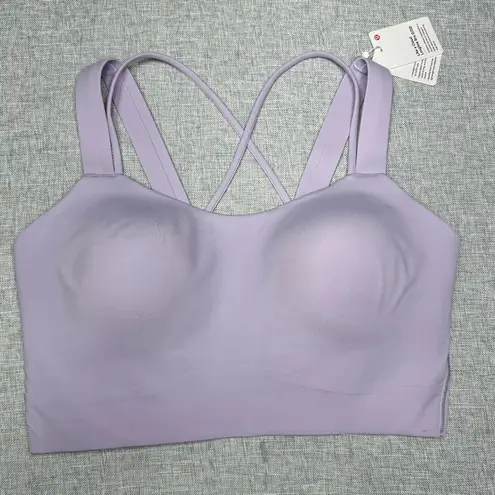 Lululemon  Like a Cloud Longline Bra D/DD Lilac Ether 10 NWT