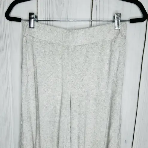 Anthropologie Saturday Sunday Lounge Pants Gray Terry Cloth Sz XS Button Detail