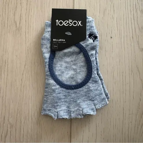 ToeSox Ballerina Half Toe Grip Socks in Deep Sea Size Small NWT Blue