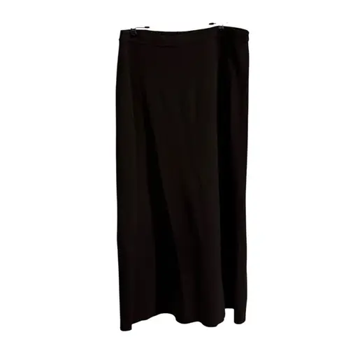 VTG Karen Lessly Maxi Women Skirt Brown 100% Acrylic Pull On Pencil Large Retro