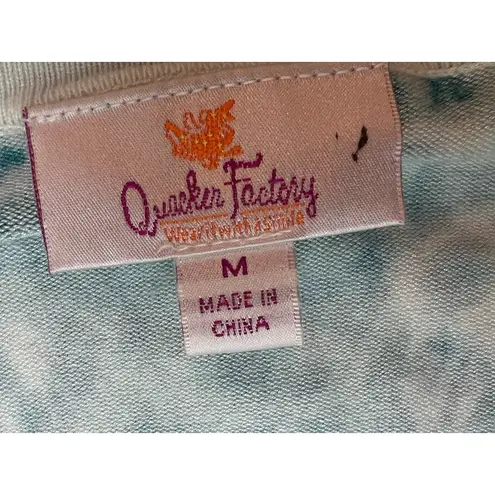 Quacker Factory Cardigan knit sweater leopard sequin Medium Rhinestone QVC