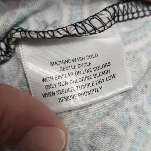 Thalia Sodi Geo Print Lace Trim Camisole Top Size Large Y2K Retro Fairy Rave