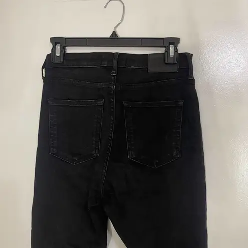 Everlane  High waist skinny stretch black wash jeans size 28 regular