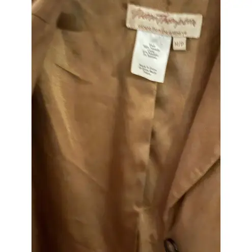 Norm Thompson Brown Polyester Blend Blazer Jacket M/P Size undefined