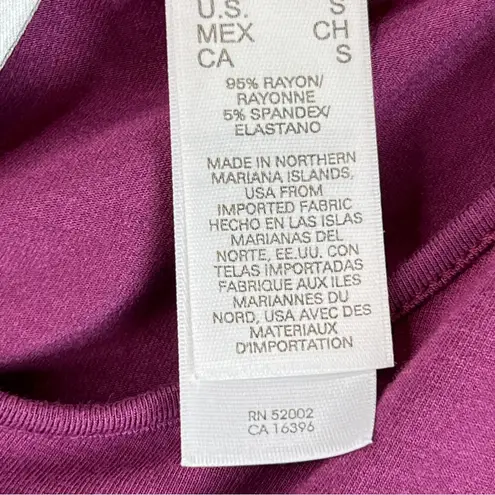 Emma James Small Purple Scoop Neck Tank Sleep Top