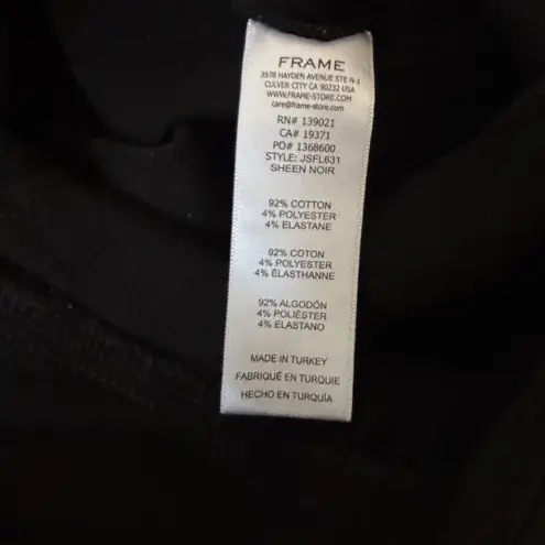 frame denim FRAME Jet Set Flare Pants – Noir (Black), Size 1 - Image 8