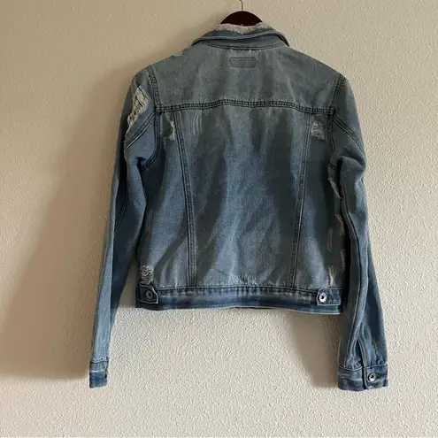 Ci Sono Women's Denim Distressed Jean Jacket Size Medium