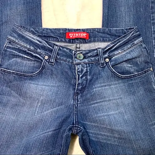 Pit Stop Jeans Distressed light Wash Skinny Jean Size 28 Blue