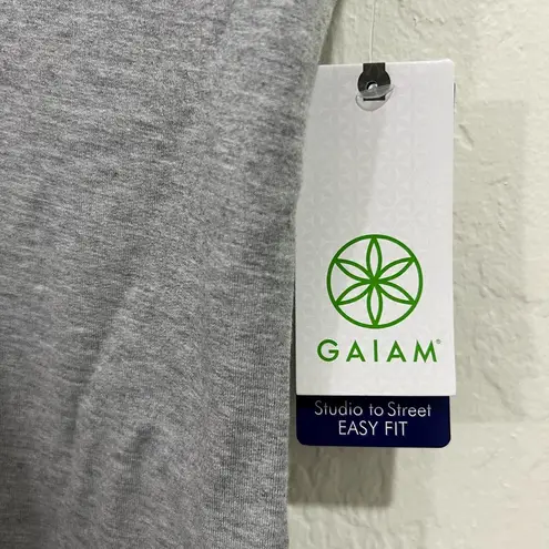 Gaiam Mindful French Terry Yoga Dress Size Medium Grey Heather New